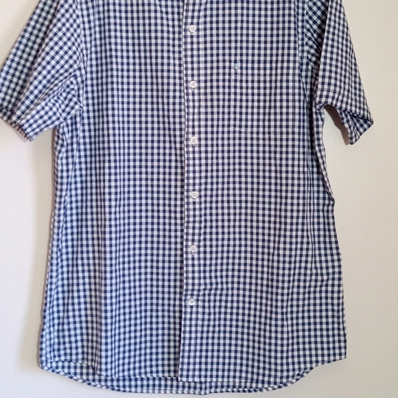 Izod check short sleeve button down shirt men size large - Picture 2 of 8